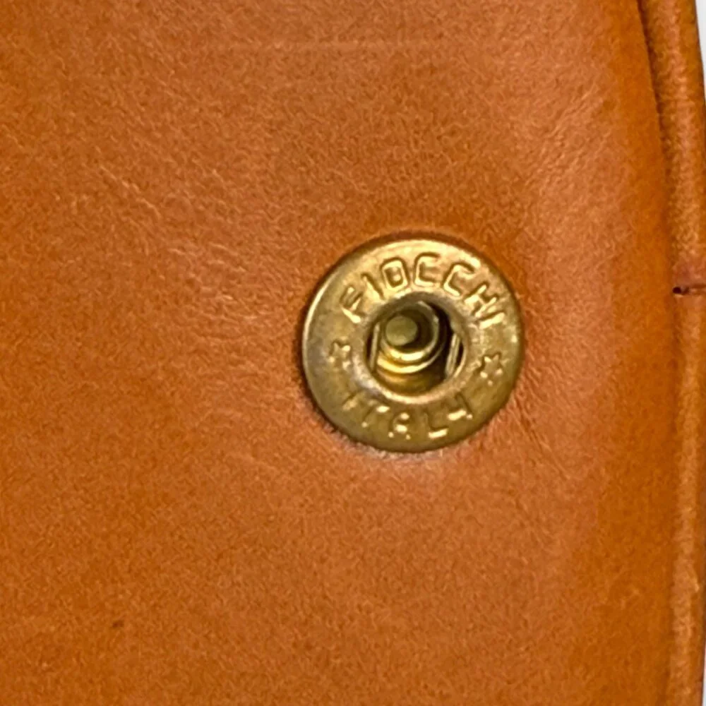 Salvatore Ferragamo Vintage Foldable Canvas and Leather Botanical